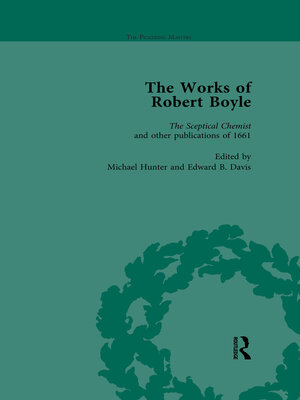 cover image of The Works of Robert Boyle, Part I Vol 2